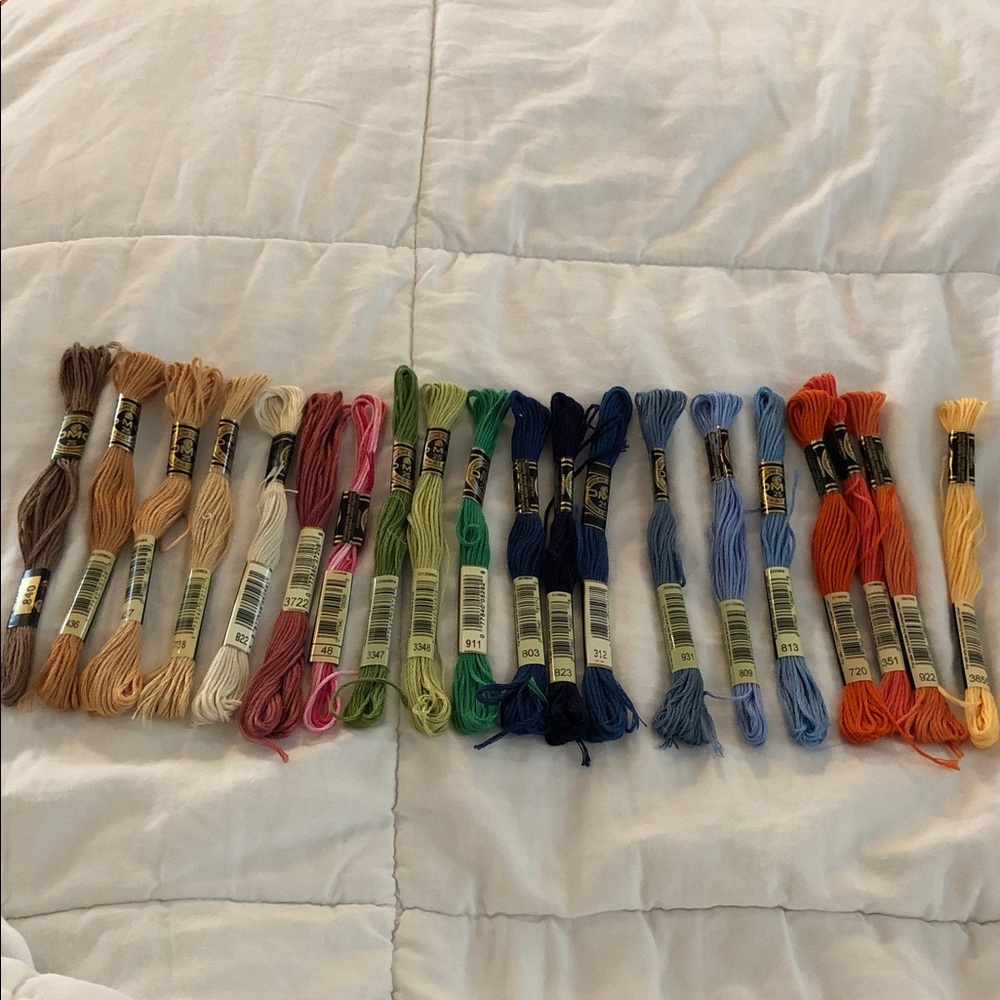 DMC Embroidery Floss Assorted Colors - gently used